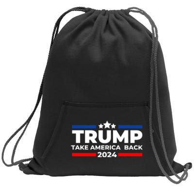 Trump 2024 Take America Back Trump 2024 Apparel Sweatshirt Cinch Pack Bag