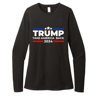 Trump 2024 Take America Back Trump 2024 Apparel Womens CVC Long Sleeve Shirt