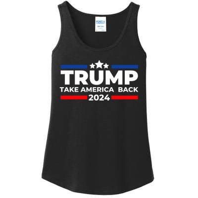 Trump 2024 Take America Back Trump 2024 Apparel Ladies Essential Tank