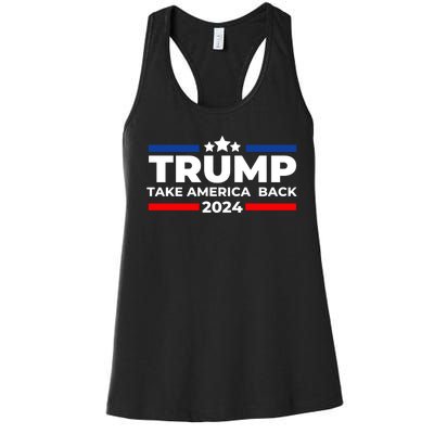 Trump 2024 Take America Back Trump 2024 Apparel Women's Racerback Tank