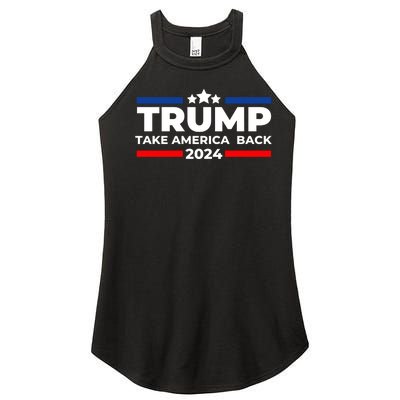 Trump 2024 Take America Back Trump 2024 Apparel Women’s Perfect Tri Rocker Tank