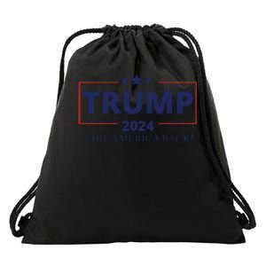 Trump 2024 Take America Back Drawstring Bag