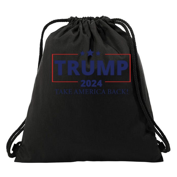 Trump 2024 Take America Back Drawstring Bag