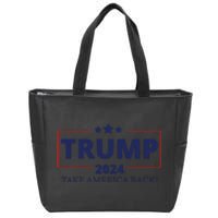 Trump 2024 Take America Back Zip Tote Bag