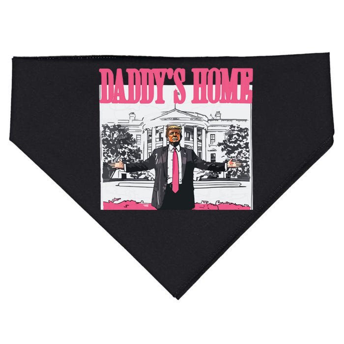 Trump 2024 Take America Back Daddys Home Trump USA-Made Doggie Bandana