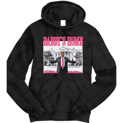 Trump 2024 Take America Back Daddys Home Trump Tie Dye Hoodie