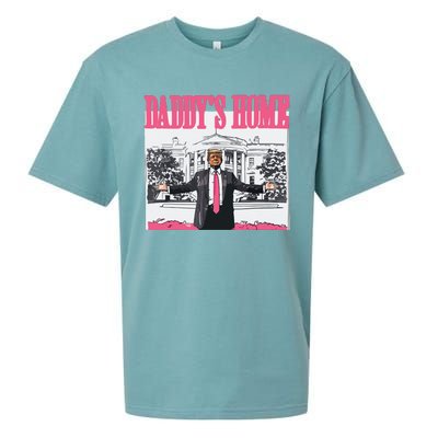 Trump 2024 Take America Back Daddys Home Trump Sueded Cloud Jersey T-Shirt