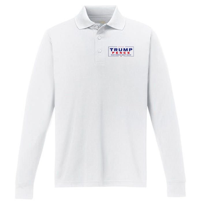 Trumppence 2024 Performance Long Sleeve Polo