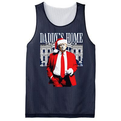 Trump 2024 Take America Back DaddyS Home Trump Christmas Mesh Reversible Basketball Jersey Tank