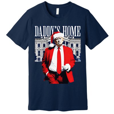 Trump 2024 Take America Back DaddyS Home Trump Christmas Premium T-Shirt