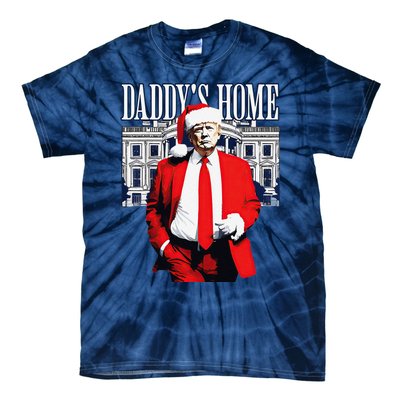 Trump 2024 Take America Back DaddyS Home Trump Christmas Tie-Dye T-Shirt