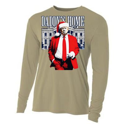 Trump 2024 Take America Back DaddyS Home Trump Christmas Cooling Performance Long Sleeve Crew