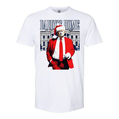 Trump 2024 Take America Back DaddyS Home Trump Christmas Softstyle CVC T-Shirt