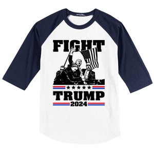 Trump 2024: The Republican Battle Cry Baseball Sleeve Shirt