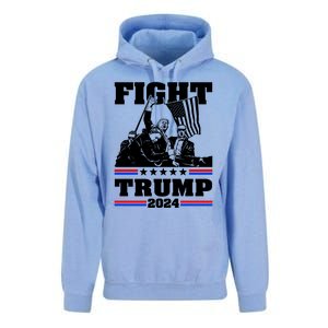 Trump 2024: The Republican Battle Cry Unisex Surf Hoodie