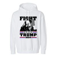 Trump 2024: The Republican Battle Cry Garment-Dyed Fleece Hoodie