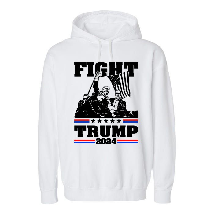 Trump 2024: The Republican Battle Cry Garment-Dyed Fleece Hoodie