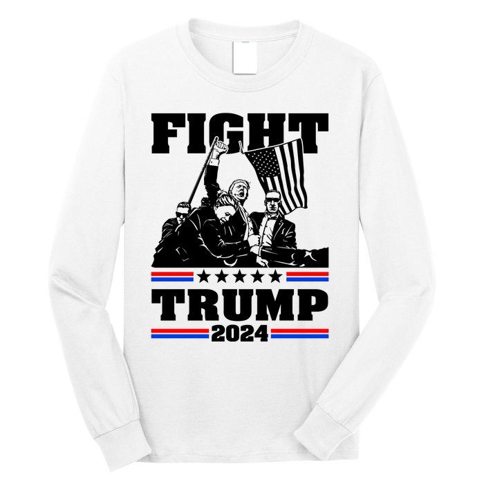 Trump 2024: The Republican Battle Cry Long Sleeve Shirt