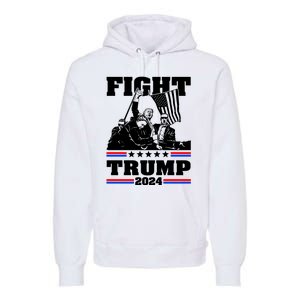 Trump 2024: The Republican Battle Cry Premium Hoodie