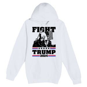 Trump 2024: The Republican Battle Cry Premium Pullover Hoodie