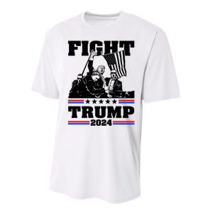 Trump 2024: The Republican Battle Cry Performance Sprint T-Shirt