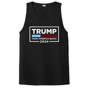 Trump 2024 Take America Back Stars & Stripes USA Vote PosiCharge Competitor Tank