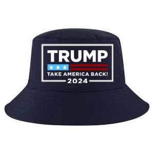 Trump 2024 Take America Back Stars & Stripes USA Vote Cool Comfort Performance Bucket Hat