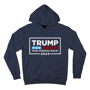 Trump 2024 Take America Back Stars & Stripes USA Vote Hoodie