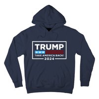 Trump 2024 Take America Back Stars & Stripes USA Vote Hoodie