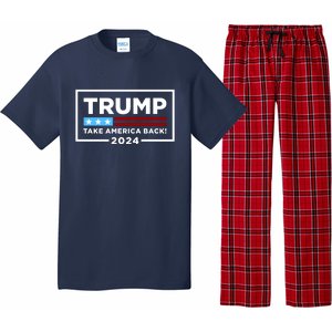 Trump 2024 Take America Back Stars & Stripes USA Vote Pajama Set