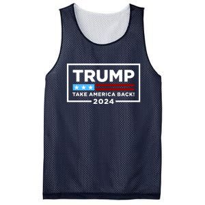 Trump 2024 Take America Back Stars & Stripes USA Vote Mesh Reversible Basketball Jersey Tank