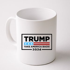 Trump 2024 Take America Back Stars & Stripes USA Vote Coffee Mug