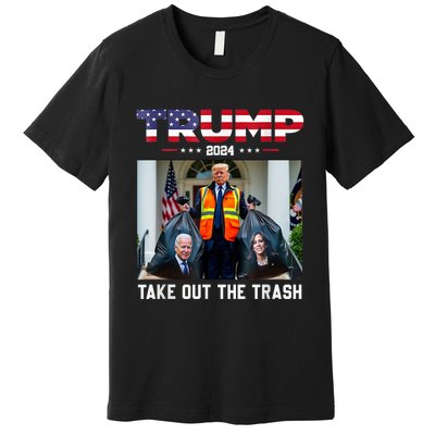 Trump 2024 Take Out The Trash Funny Trump Garbage Man Premium T-Shirt