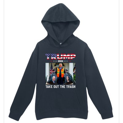 Trump 2024 Take Out The Trash Funny Trump Garbage Man Urban Pullover Hoodie