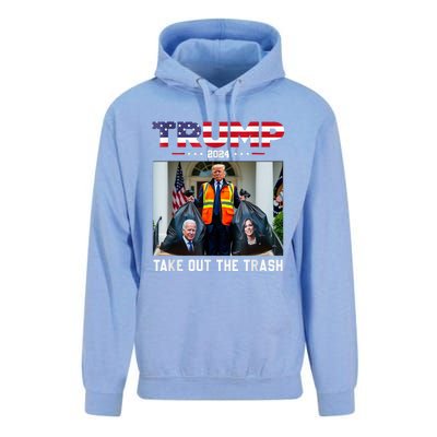 Trump 2024 Take Out The Trash Funny Trump Garbage Man Unisex Surf Hoodie