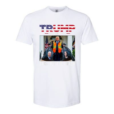 Trump 2024 Take Out The Trash Funny Trump Garbage Man Softstyle CVC T-Shirt