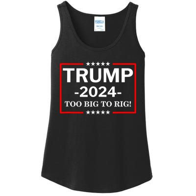 Trump 2024 Too Big To Rig Ladies Essential Tank