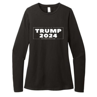 Trump 2024 Womens CVC Long Sleeve Shirt