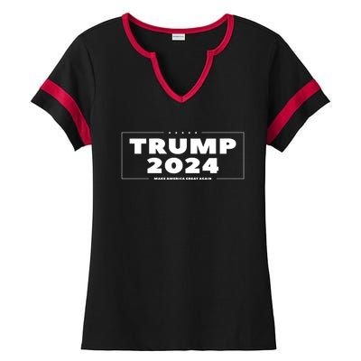 Trump 2024 Ladies Halftime Notch Neck Tee