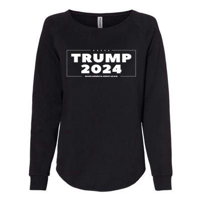 Trump 2024 Womens California Wash Sweatshirt