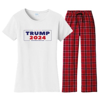 Trump 2024 Women's Flannel Pajama Set