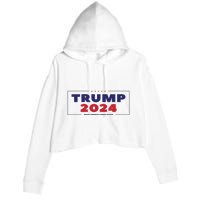 Trump 2024 Crop Fleece Hoodie