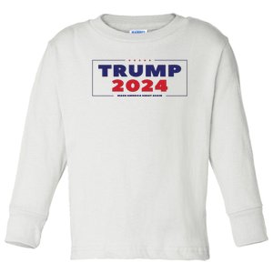 Trump 2024 Toddler Long Sleeve Shirt