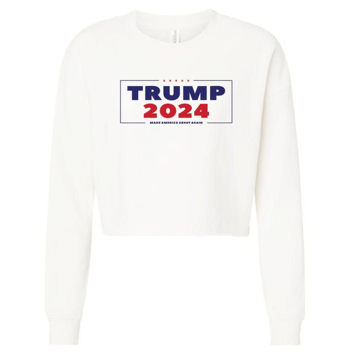 Trump 2024 Cropped Pullover Crew