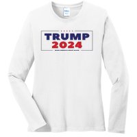 Trump 2024 Ladies Long Sleeve Shirt