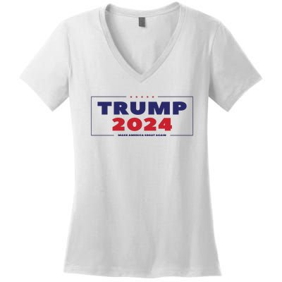 Trump 2024 Women's V-Neck T-Shirt