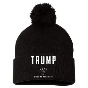 Trump 2024 Pom Pom 12in Knit Beanie