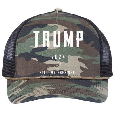 Trump 2024 Retro Rope Trucker Hat Cap