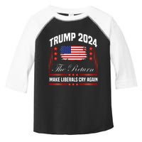 Trump 2024 The Return Make Liberals Cry Again Toddler Fine Jersey T-Shirt