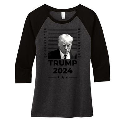 Trump 2024 Women's Tri-Blend 3/4-Sleeve Raglan Shirt